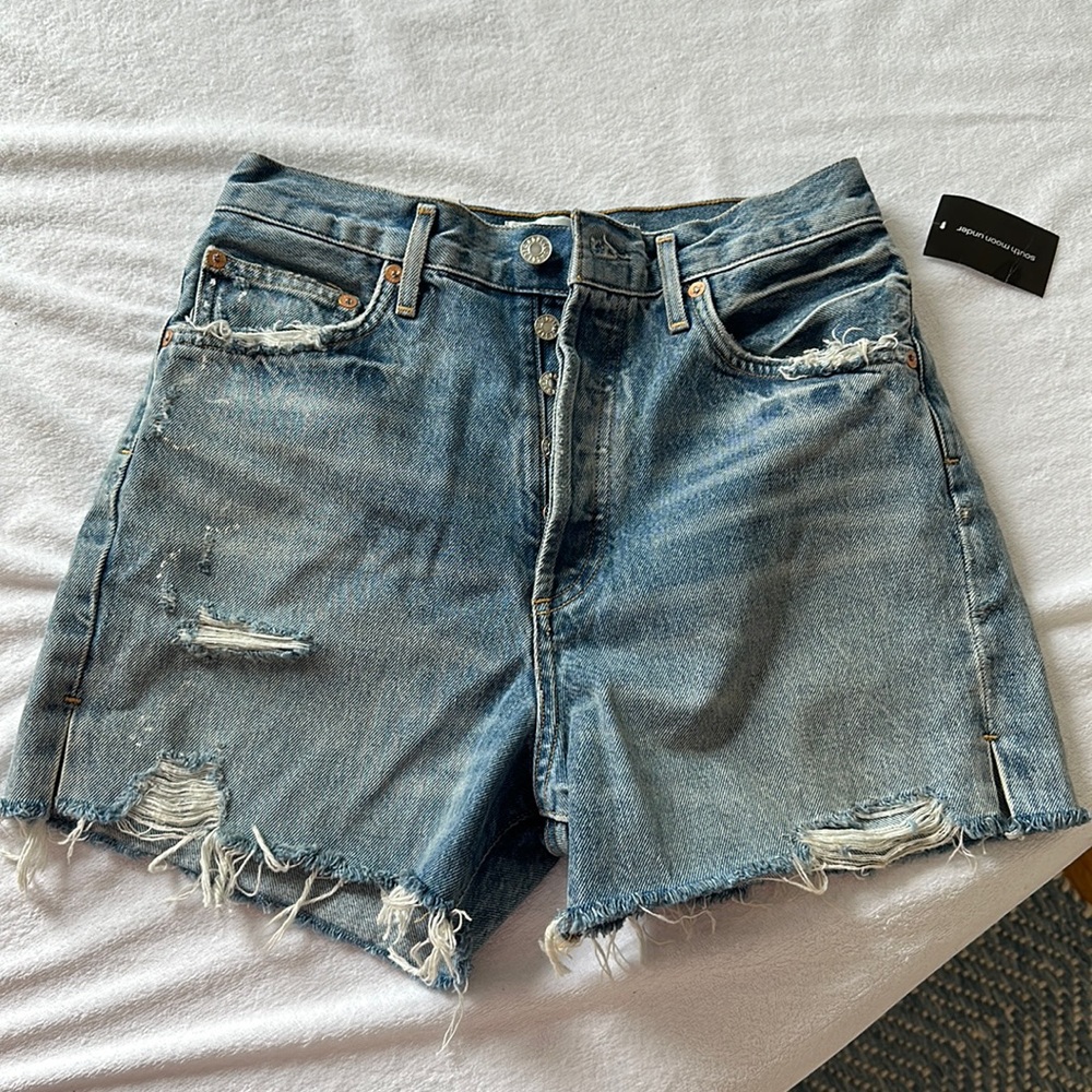 NWT Agolde Dee Super High Rise Shorts